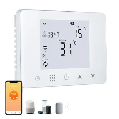 Immagine di Dogepro Cronotermostato Termostato WiFi per caldaia gas/acqua, Smart da Parete Intelligente compatibile con Alexa e Google, Funzione Programmabile