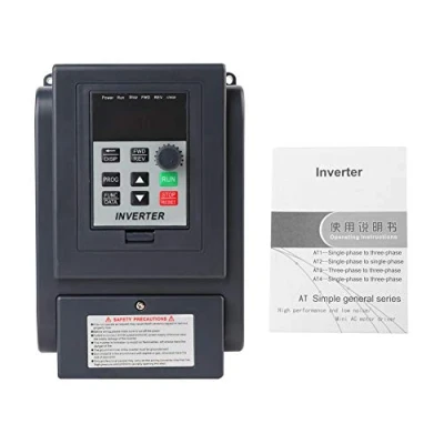 Immagine di Inverter, ingresso monofase 220 V trifase 380 8 a Uscita 1,5 KW VFD Regolatore di velocità inverter frequenza variabile 400Hz (AT4 1500X)