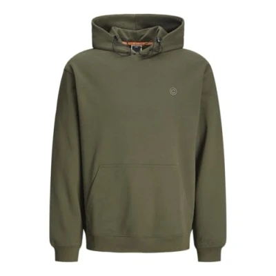 Immagine di JACK &amp; JONES Jcooutdoor Sweat Hood SN Felpa con Cappuccio, Verde (Forest Night), S Uomo
