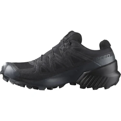 Immagine di Salomon Speedcross Gore Tex Scarpe Impermeabili da Trail Running Donna, Protezione dalle intemperie, Grip aggressivo, Calzata precisa, Black/Black/Quiet Shade, 38 EU
