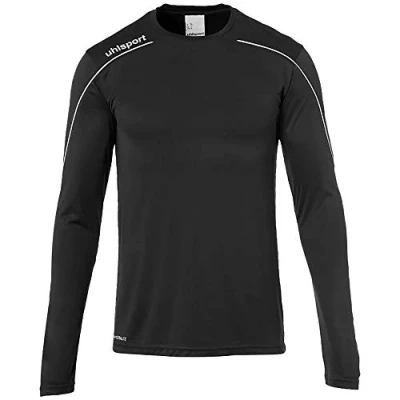 Immagine di uhlsport Stream 22 Maglia a Maniche Lunghe da Bambino, Bambini, Maglietta, 100347801, Schwarz/Weiß, 116