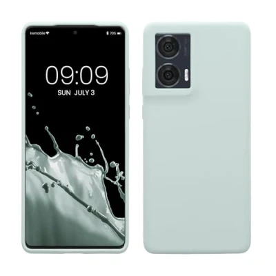 Immagine di kwmobile Cover per Motorola Edge 50 Fusion Custodia Back Case Smartphone in Silicone TPU Protezione Gommata menta freddo