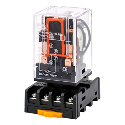 Immagine di XTVTX Relè per uso generale MK2P I AC 220V Bobina DPDT 8 pin con presa terminale plug in PYF83A