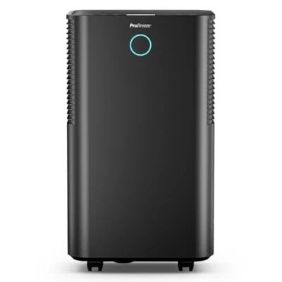 Immagine di Pro Breeze Deumidificatore 12L/Giorno con Serbatoio d&#039;Acqua da 2L, sensore e Display di umidità Auto, Asciugatura della Biancheria, modalità Sleep Timer 24H umidità, Muffa condensa