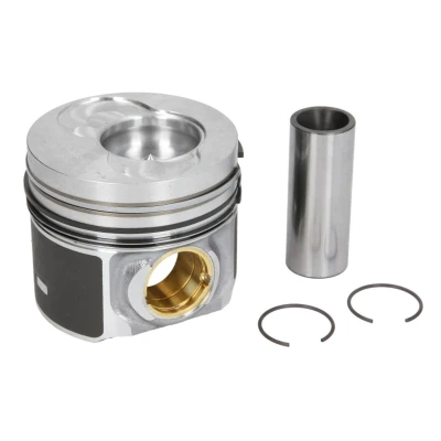 Immagine di NÜRAL 87 421000 10 Pistone 81 per cilindro 1, 2 con boccola mozzo spinotto, canale raffreddamento, porta fascia elastica