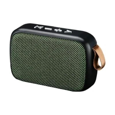 Immagine di Rawrr altoparlante Bluetooth, wireless forte con bassi potenti, suono fantastico, driver per 6D, Bluetooth microfono, funzione vivavoce, verde