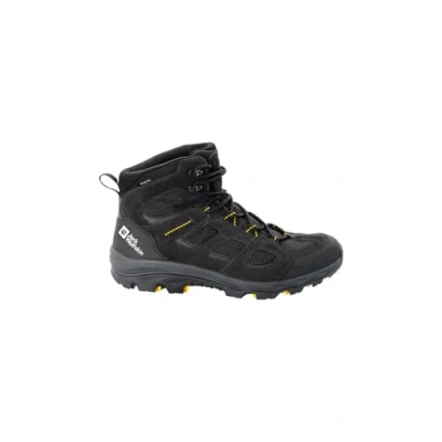 Immagine di Jack Wolfskin VOJO 3 Texapore MID Scarpa da hiking, Uomo, Taglia: 43, Black/burly yellow Pelle e tessuto