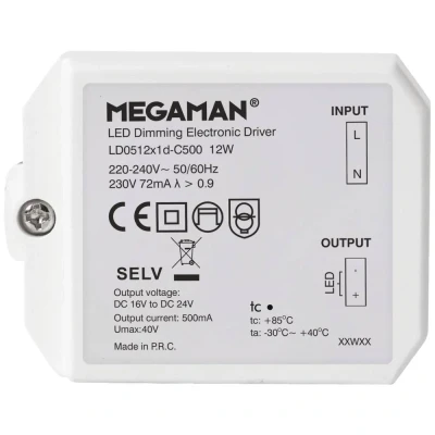 Immagine di Megaman Rico Driver per LED 12 W 500 mA 16 24 V dimmerabile 1 pz.
