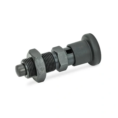 Immagine di Ganter Norm elementi, Resto Bulloni GN 817, con Blocco, Acciaio Brunito, di temprato, 1 pezzi, nero, 817 5 8 CK