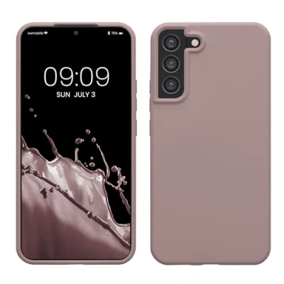 Immagine di kwmobile Cover per Samsung Galaxy S22 Plus Custodia Back Case Smartphone in Silicone TPU Protezione Gommata lilla color carne