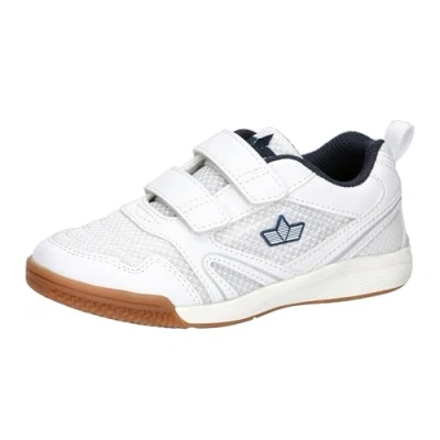 Immagine di Lico Boulder V, Scarpe da Ginnastica per Interni Unisex Bambini e Ragazzi, Bianco Blu Navy, 31 EU