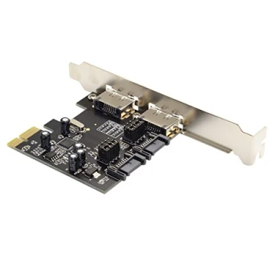 Immagine di cablecc Scheda di espansione PCI E a 4 porte SATA 3.0 ESATA PCIE SATA3 6Gbps