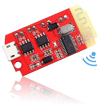 Immagine di modulo ricevitore Bluetooth 3,7 5 V DC scheda amplificatore W, audio stereo, mini chip wireless per altoparlanti fai da te