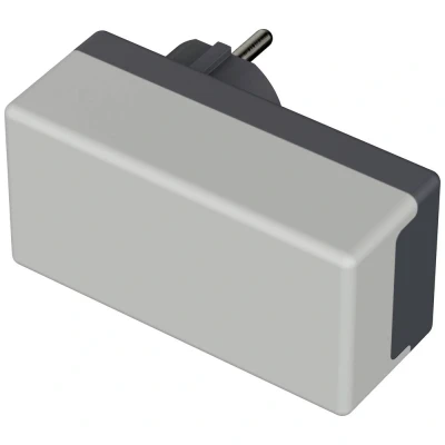 Immagine di Bopla ELETEC SE 420 E/CEE Contenitore con spina 100 x 50 40 Policarbonato, ABS Grigio luminescente, grafite 1 pz.