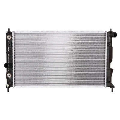 Immagine di NRF 53844 Radiatore motore Alluminio 607 374 27 Alette di raffreddamento saldate