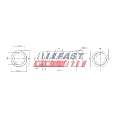 Immagine di FAST FT12282K Molle ammortizzatori Assale anteriore Molla di torsione RENAULT: MASTER 2 Pritsche/Fahrgestell