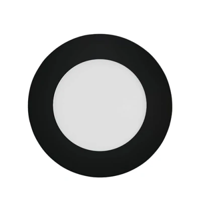 Immagine di Eglo connect.z Smart Home Led faretto da incasso Fueva Z in metallo nero, ultra piatto, Ø 120 mm, ZigBee, app e controllo vocale, colore della luce regolabile, dimmerabile, bagno, IP44
