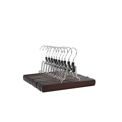 Immagine di Amazon Basics, Grucce per pantaloni in legno, Cherry, 10pezzi (confezione da 1)