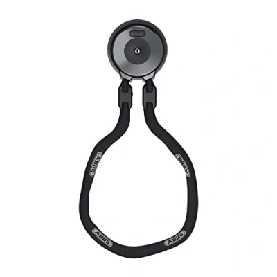 Immagine di ABUS Ancoraggio a muro WCH catena ACH 9KS per la protezione contro i furti di biciclette e moto in garage, cantine o davanti casa livello sicurezza 13 110 cm lunghezza