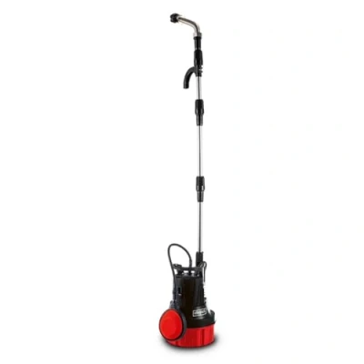 Immagine di Scheppach pompa per acqua piovana RBP350, sommersa con attacco rapido e rubinetto di intercettazione, portata 5500 l/h, altezza aspirazione 11 m, profondità immersione 7 pressione
