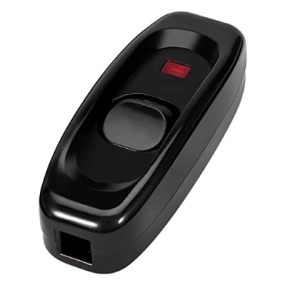Immagine di Switch per elettrodomestici, AC 250V 10A In linea ON/OFF interruttore a bilanciere Tavolo passante Cavo lampada scrivania con indicatore luminoso LED (01)