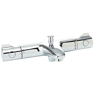 Immagine di Grohe, Miscelatore per vasca da bagno/doccia con termostato, Argento (Argent/Chrome)