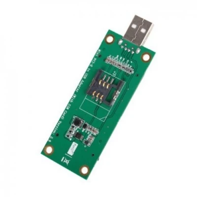 Immagine di cablecc Scheda adattatore da mini PCI E a porta USB 52PIN con slot SIM modulo LTE strumenti di test