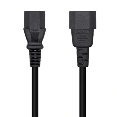 Immagine di AISENS A132 0532 Cavo Alimentazione CPU, C13/H C14/M, Nero, 10 m