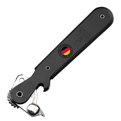 Immagine di Westmark Apriscatole a leva, Con apribottiglie, Lunghezza: 16,2 cm, Acciaio, Columbus, Colori assortiti: Nero/Rosso/Argento, 10252270