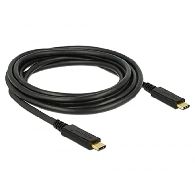 Immagine di Delock Cavo USB C 2.0 Spina C®, C® 3 m Nero 83325