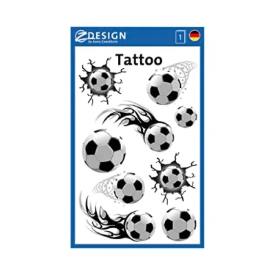 Immagine di Avery Zweckform Calcio Tatuaggi 9 Aufkleber bunt
