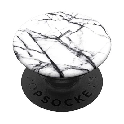 Immagine di PopSockets PopGrip Supporto e Impugnatura per Telefoni Cellulari Tablet con un Top Intercambiabile Dove White Marble