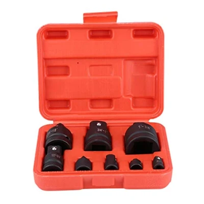 Immagine di Set di 8 Adattatori per Bussole, Bussole a Impatto, Adattatore Riduttore Convertitori, 1/4&quot; 3/8&quot; 1/2&quot; 3/4&quot; 1&quot;