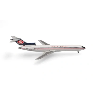 Immagine di herpa Modellino aereo Boeing 727 200 JAT Jugoslav Airlines, miniatura in scala 1:500, pezzo da collezione, modello senza supporto, metallo
