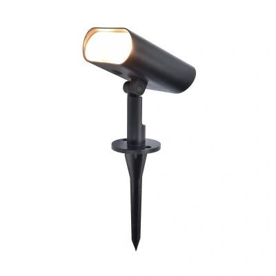 Immagine di Lutec Lampada solare Da parete per esterno con rilevatore di movimento GINBO 6938405330 LED (monocolore) 7 W bianco caldo a freddo Nero