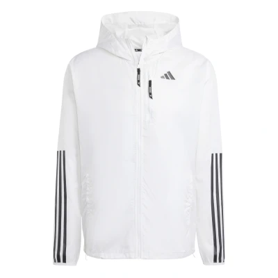 Immagine di adidas Piumino da uomo Own The Run con 3 strisce, bianco/nero, M