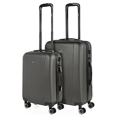 Immagine di ITACA Set Valigie Rigide Offerte. Valigia Grande Rigida, Media Rigida e Bagaglio a Mano. di con Lucchetto Combinazione TSA 71115, Antracite