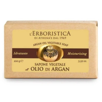 Immagine di L&#039;Erboristica Athena&#039;s Saponetta Vegetale all&#039;Argan Bio, Sapone Idratante, 100 gr, Made in Italy
