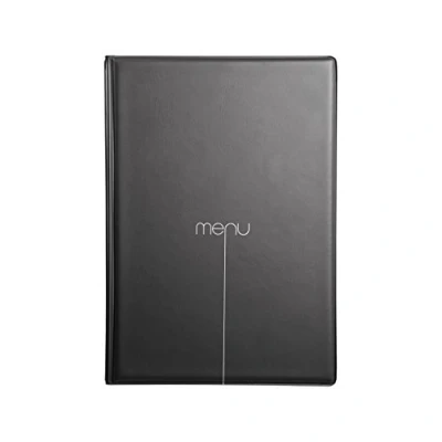 Immagine di I Love Menu Linea Risto Porta Menù per fogli A5 (14,8 x 21 cm), PVC, Nero, 15.3 23x 0.3 cm