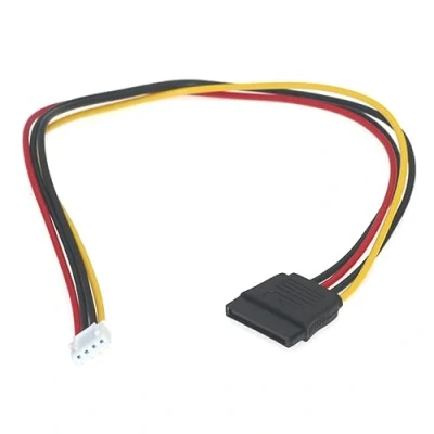 Immagine di xbiez Adattatore da femmina a 4 pin floppy 15 SATA femmina, convertitore di alimentazione, cavo conversione dati, cavi 20 cm