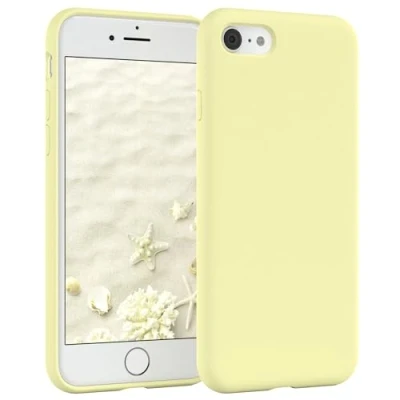 Immagine di EAZY CASE custodia in silicone di alta qualità, compatibile con iPhone SE (2022/2020) / 8/7, sottile protezione della fotocamera e fodera interna, silicone,