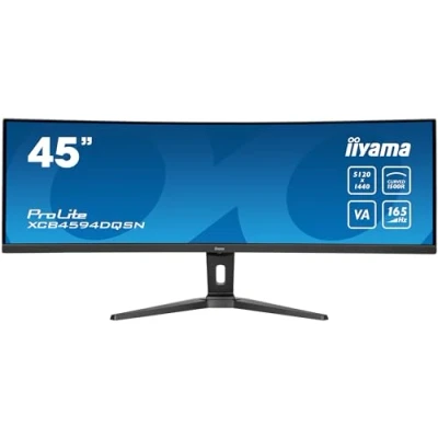 Immagine di Iiyama G Master Curved ETE DQHD Monitor da gioco ERP F (A G) 113 cm (44.5 pollici) 5120 x 1440 Pixel 32:9 0.8 ms HDMI ™, DisplayPort, Cuffie (jack 3,5