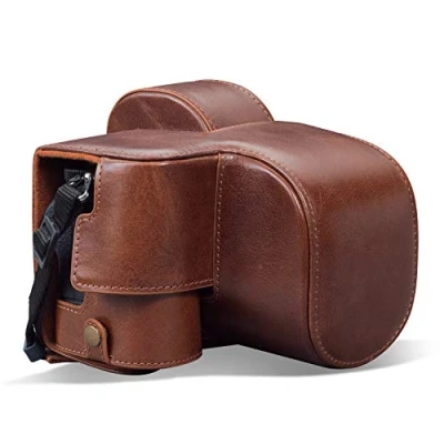 Immagine di MegaGear MG1943 Ever Ready Custodia in vera pelle compatibile con Nikon Z5, colore: Marrone