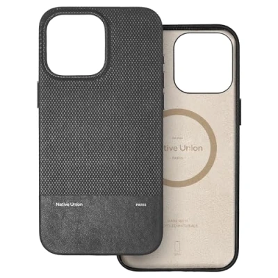 Immagine di Native Union (Re Classic Case 3.0 Compatibile con MagSafe e magneti integrati Materiali Resistenti Riciclati Ultra Resistente Protezione Anticaduta da 1,8 m per iPhone 16 Pro Max (Nero)