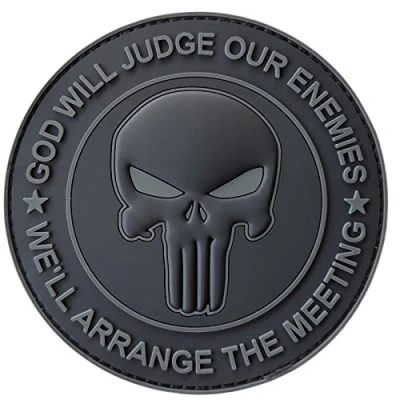 Immagine di God Will Judge Our Enemies PVC Patch (Blackout Subdued)