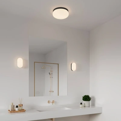Immagine di Nordlux Applique Foam in forma ovale con IP44, nero