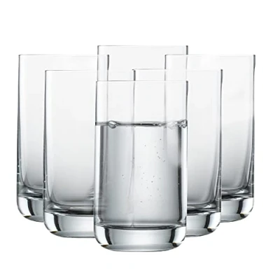 Immagine di Schott Zwiesel Allround Simple Set di 6 bicchieri lineari per acqua o succo, lavabili in lavastoviglie, made Germany (Art. n. 123661)