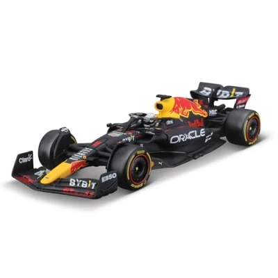 Immagine di Bburago F1 Red Bull RB18 (2022) Modellino in scala 1 43, 11 Max Verstappen con autista, custodia rigida (18 38062), colori assortiti