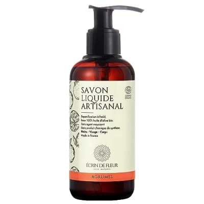 Immagine di Écrin De Fleur Sapone Liquido agli Agrumi Biologico Certificato, Mani e Corpo, Made in France 1x250ml