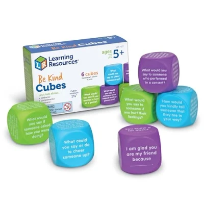 Immagine di Learning Resources Dadi della Gentilezza Be Kind, Materiali di apprendimento dell’autismo, per la logopedia, Giochi e Giocattoli Bambini l’apprendimento Socio emotivo